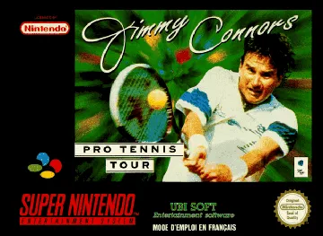 Jimmy Connors Pro Tennis Tour (Europe) box cover front